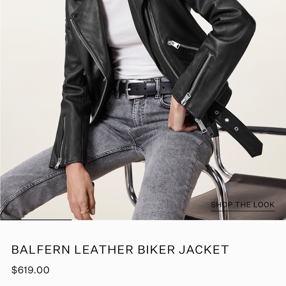 Balfern Leather Biker Jacket